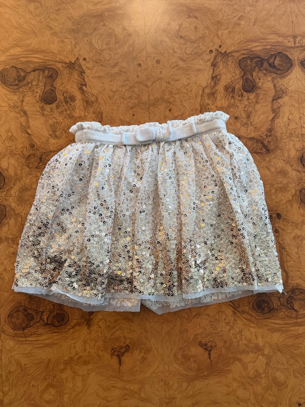 Cherokee Gold Sequin Skirt Girls Size 4/5